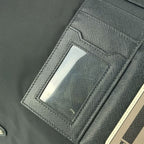 Prada Shoulder Bag Messenger 2 Vd013 Black Nylon Leather Flap — view 6