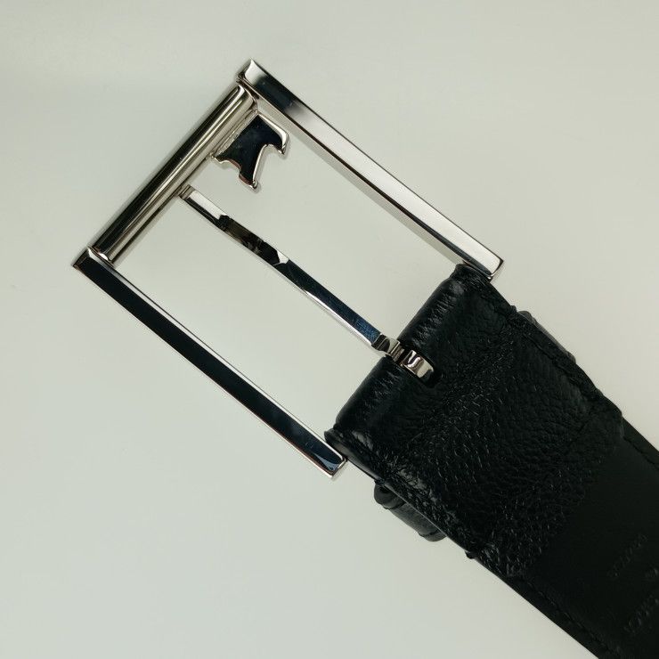 Louis Vuitton Saint Germain 35 mm Belt M8355 S Black Leather Men 100 40 — view 5