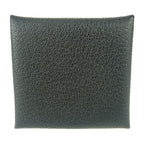 Hermes Bastia Coin Case Black Chevre Silver Hardware — view 3
