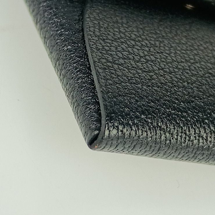 Hermes Bastia Coin Case Black Chevre Silver Hardware — view 5