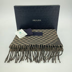 Prada Scarf Double Symbole Symbol 2 Fs056 Antracite Grey — view 5