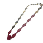 Hermes Deva Necklace Brown Bordeaux Buffalo Horn — view 3