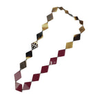 Hermes Deva Necklace Brown Bordeaux Buffalo Horn — view 4