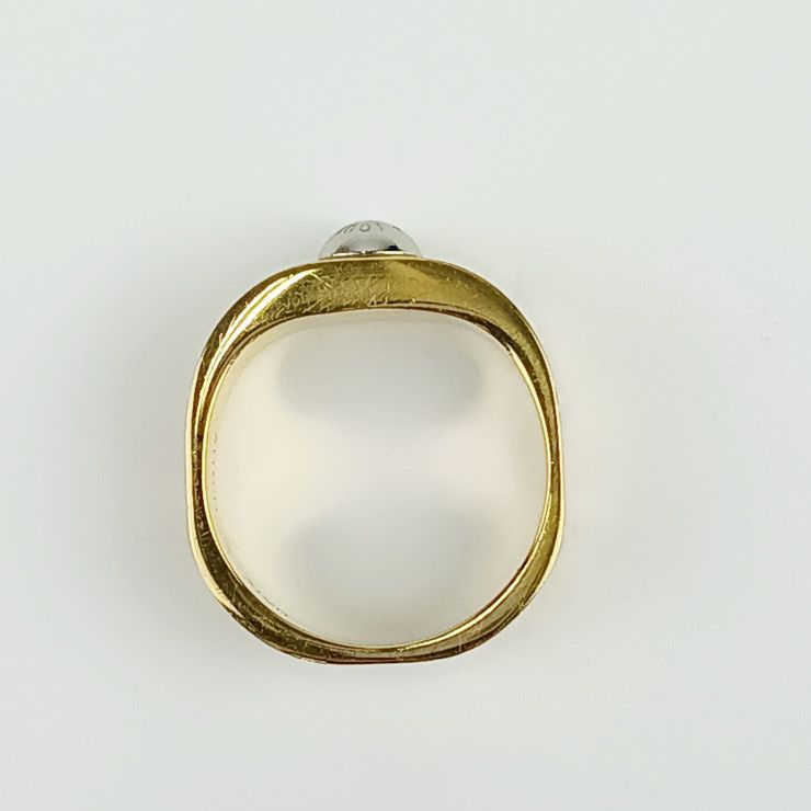 Louis Vuitton Ring Burg Nanogram Gold Silver Metal Lacquer Rhinestone — view 6