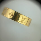 Louis Vuitton Ring Burg Nanogram Gold Silver Metal Lacquer Rhinestone — view 5
