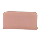 Prada Long Wallet 1 Ml506 Pink Saffiano Leather Round Zipper — view 3