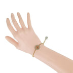 Louis Vuitton Bracelet Louise By Knight Gold Metal Rhinestone — view 8