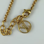 Louis Vuitton Bracelet Louise By Knight Gold Metal Rhinestone — view 7