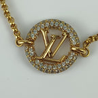 Louis Vuitton Bracelet Louise By Knight Gold Metal Rhinestone — view 5