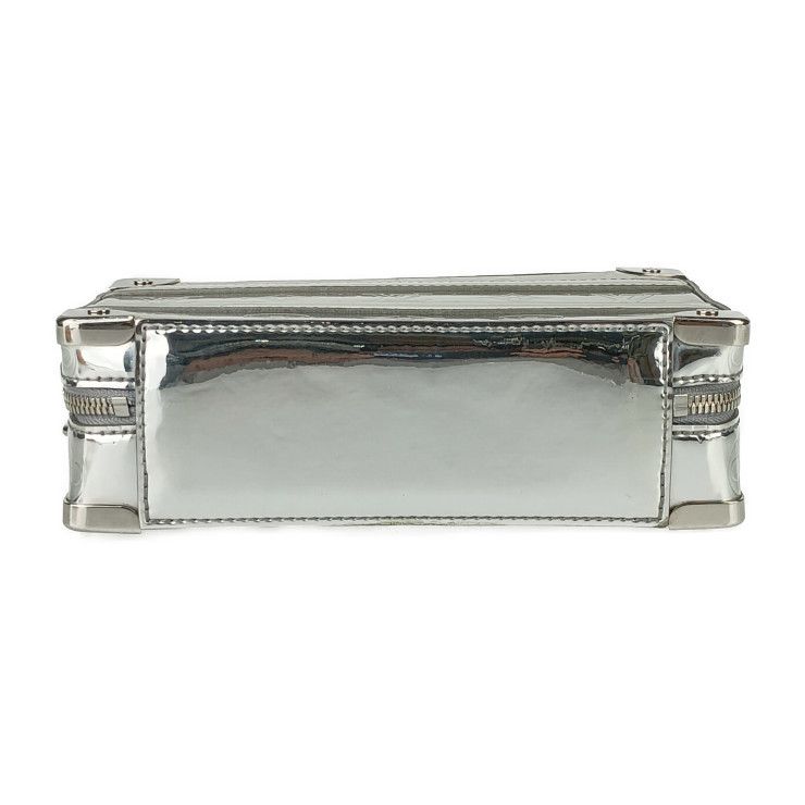 Louis Vuitton Shoulder Bag Monogram Mirror Handle Soft Trunk Silver — view 4