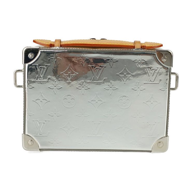 Louis Vuitton Shoulder Bag Monogram Mirror Handle Soft Trunk Silver — view 3