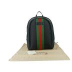 Gucci Backpack Sherry Line Black Silver Hardware Canvas — view 9