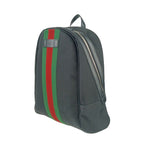 Gucci Backpack Sherry Line Black Silver Hardware Canvas — view 2