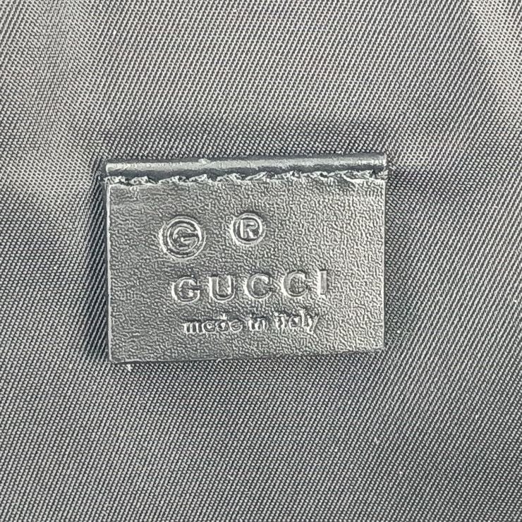 Gucci Backpack Sherry Line Black Silver Hardware Canvas — view 8