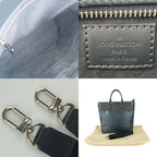 Louis Vuitton Tote Bag Newport Navy Silver Hardware Damier Cobalt Canvas — view 9