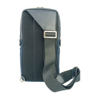 Fendi Body Bag Bugs One Shoulder 7 D Navy Black Silver Hardware — view 3
