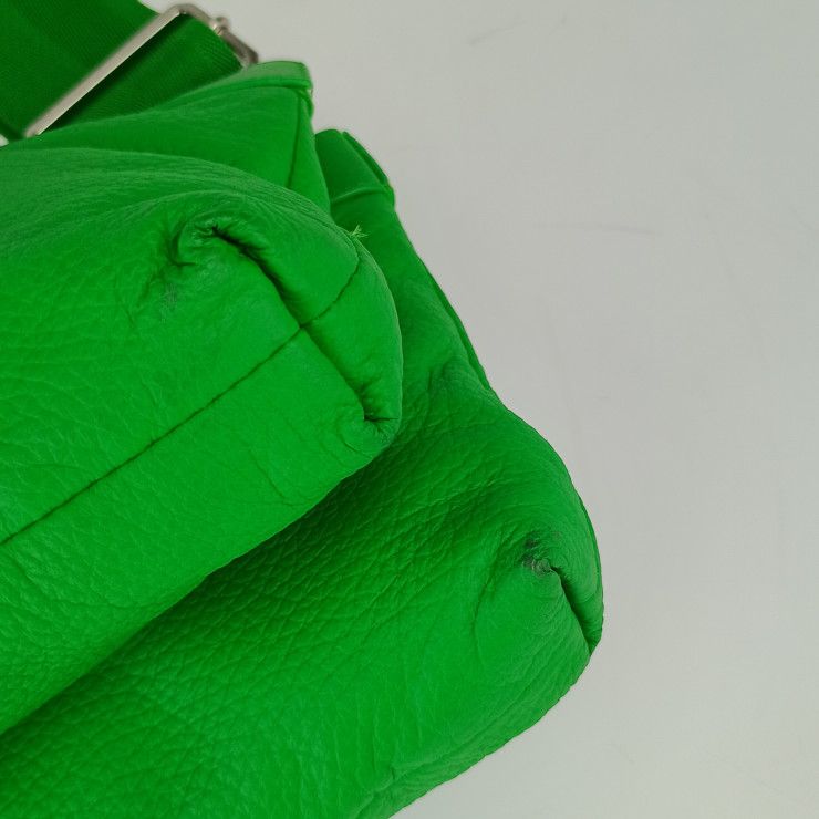 Bottega Veneta Shoulder Bag Classic Pillow Crossbody Green Silver — view 5