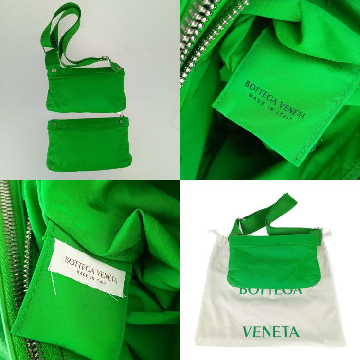 Bottega Veneta Shoulder Bag Classic Pillow Crossbody Green Silver — view 9