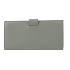 Prada Wallet City Calf Tab 1 Mv025 Light Gray Leather Bifold Long — view 3