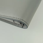 Prada Wallet City Calf Tab 1 Mv025 Light Gray Leather Bifold Long — view 5