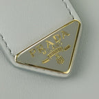 Prada Wallet City Calf Tab 1 Mv025 Light Gray Leather Bifold Long — view 6