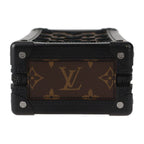 Louis Vuitton Vertical Soft Trunk Shoulder Bag Leather Monogram Tuftage — view 4
