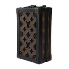Louis Vuitton Vertical Soft Trunk Shoulder Bag Leather Monogram Tuftage — view 2
