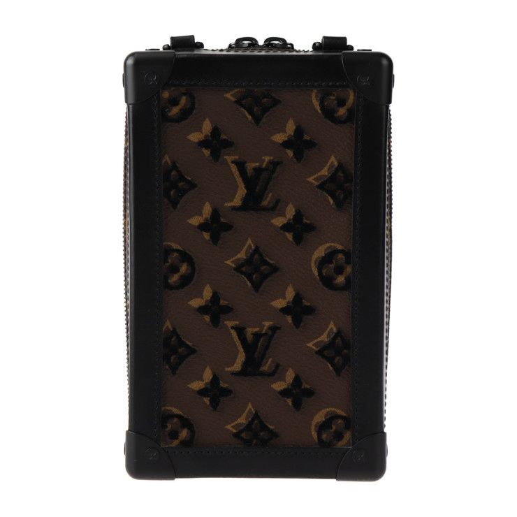 Louis Vuitton Vertical Soft Trunk Shoulder Bag Leather Monogram Tuftage — view 3