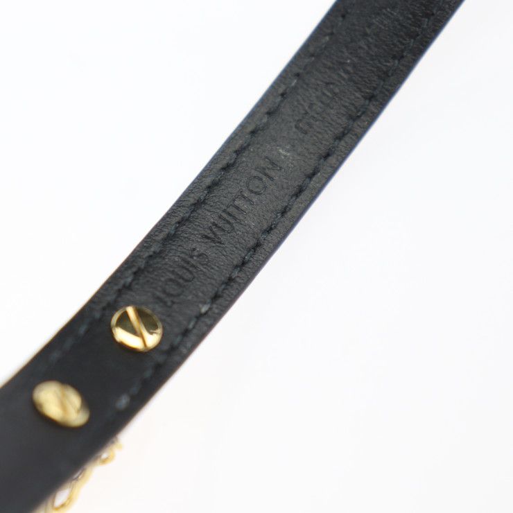 Louis Vuitton Bracelet Game On Collection Mp285 F Leather Black — view 9