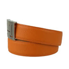 Hermes Belt Lucky Metal Orange Epson Constance Reversible Silver — view 3