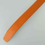 Hermes Belt Lucky Metal Orange Epson Constance Reversible Silver — view 7