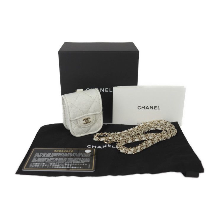 Chanel Airpods Case 2 nd Generation Exclusive Ap1647 Caviar — view 9