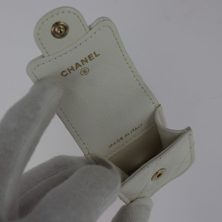Chanel Airpods Case 2 nd Generation Exclusive Ap1647 Caviar — view 7