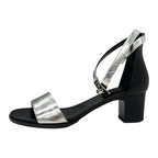 Hermes Manage Sandals Shoes Leather Silver Black Kelly Hardware Strap — view 3