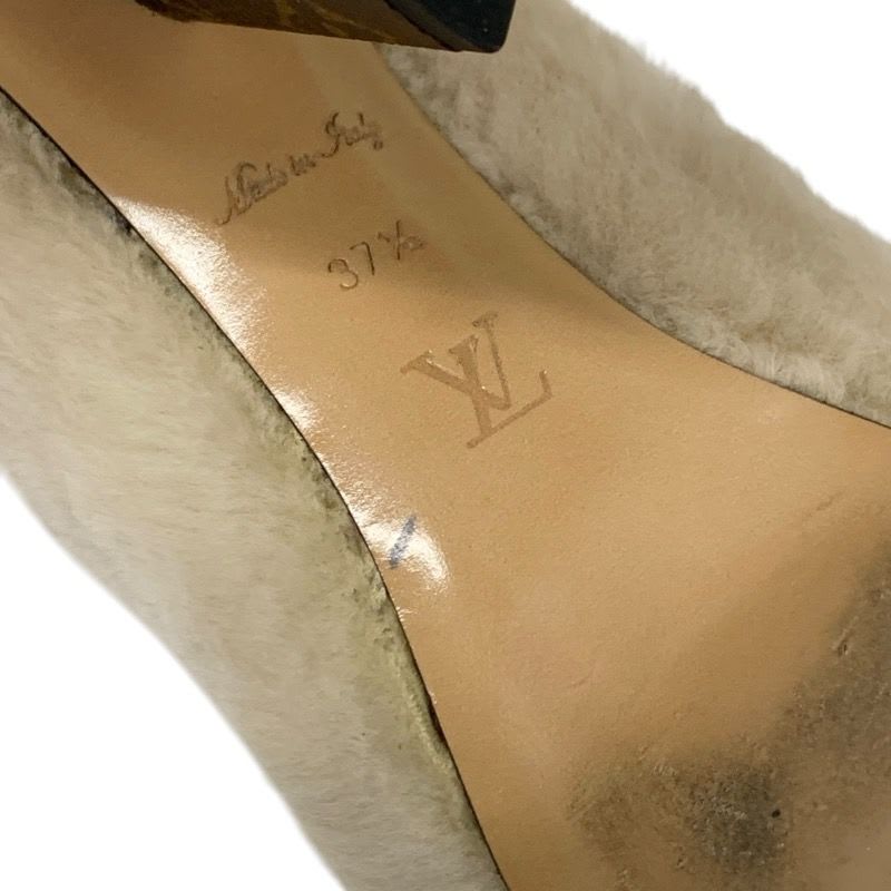 Louis Vuitton Silhouette Line Monogram Boots Short Shoes Fur Leather — view 8
