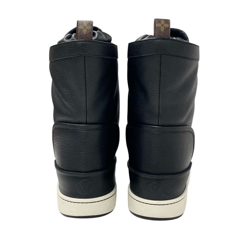 Louis Vuitton Slalom Line Monogram Boots Short Shoes Leather Black Snow — view 5