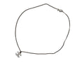 Chanel CC Logo Necklace 09 44 Rhinestone Metal Clear Silver