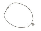 Chanel CC Logo Necklace 09 44 Rhinestone Metal Clear Silver — view 2