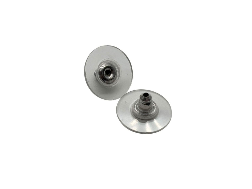Chanel CC Logo Earrings Rhinestone Metal Clear Silver — view 7