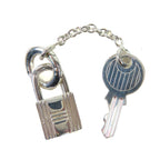 Hermes SV 925 Cadena Key Motif H Logo Necklace Pendant Top Accessory Silver — view 3