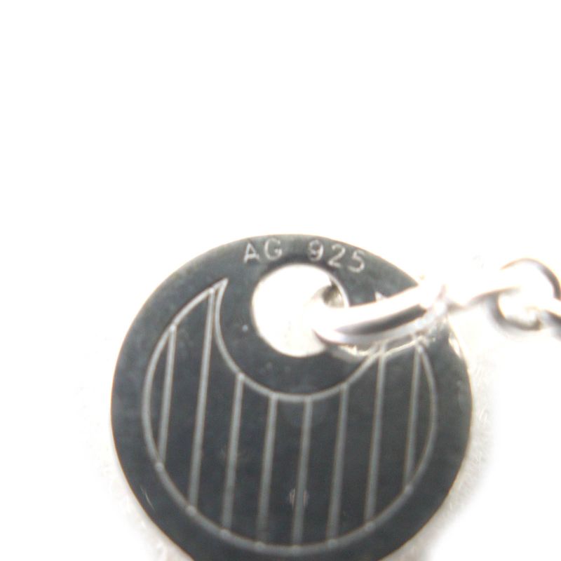 Hermes SV 925 Cadena Key Motif H Logo Necklace Pendant Top Accessory Silver — view 7