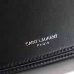 Saint Laurent Paris Small Crossbody Smooth Leather Logo Flap Shoulder Bag — view 9
