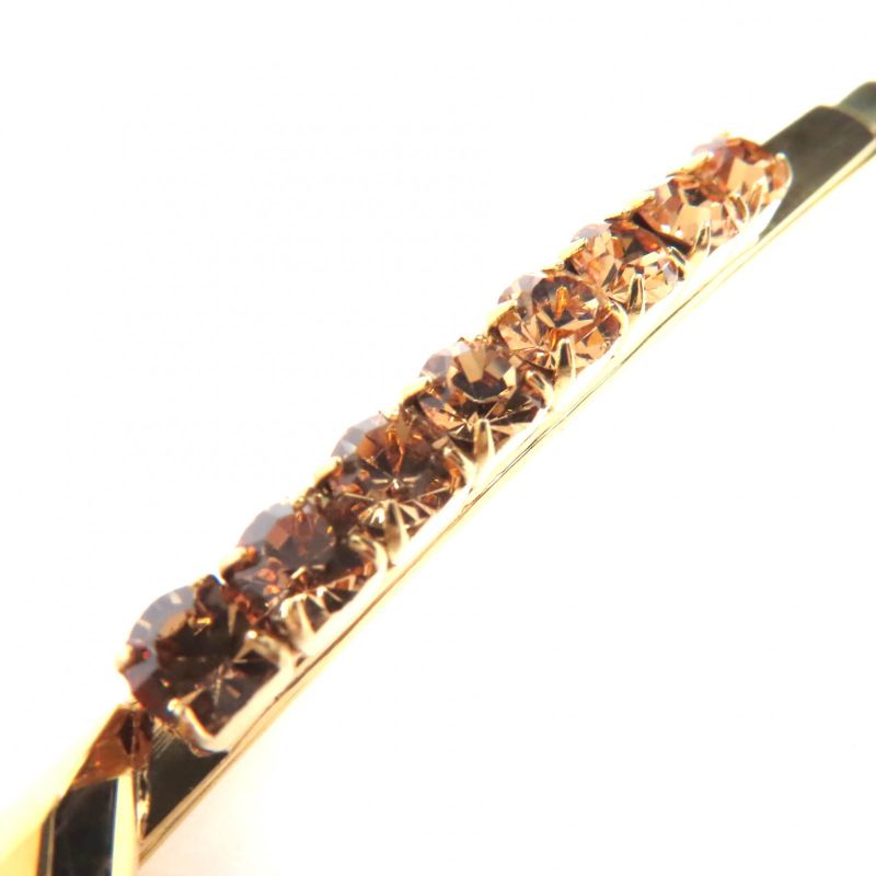 Prada 1 If098 GP Hairpin With Triangle Logo Rhinestone Decoration — view 6