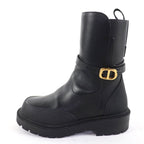 Christian Dior Empreinte Leather Short Boots With CD Logo — view 5
