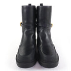 Christian Dior Empreinte Leather Short Boots With CD Logo — view 4