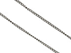 Chanel CC Logo Heart Necklace 04 42 Rhinestone Metal Clear Silver — view 5