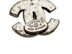 Chanel CC Logo Heart Necklace 04 42 Rhinestone Metal Clear Silver — view 7