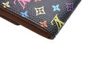 Louis Vuitton Wallet Takashi Murakami Portefeuille Sarah Black Monogram — view 5