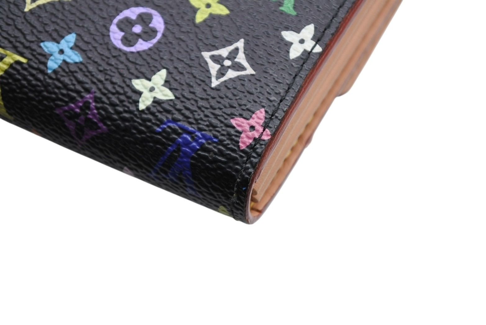 Louis Vuitton Wallet Takashi Murakami Portefeuille Sarah Black Monogram — view 4