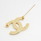 Chanel Brooch Corsage Gold Black Coco Mark — view 5